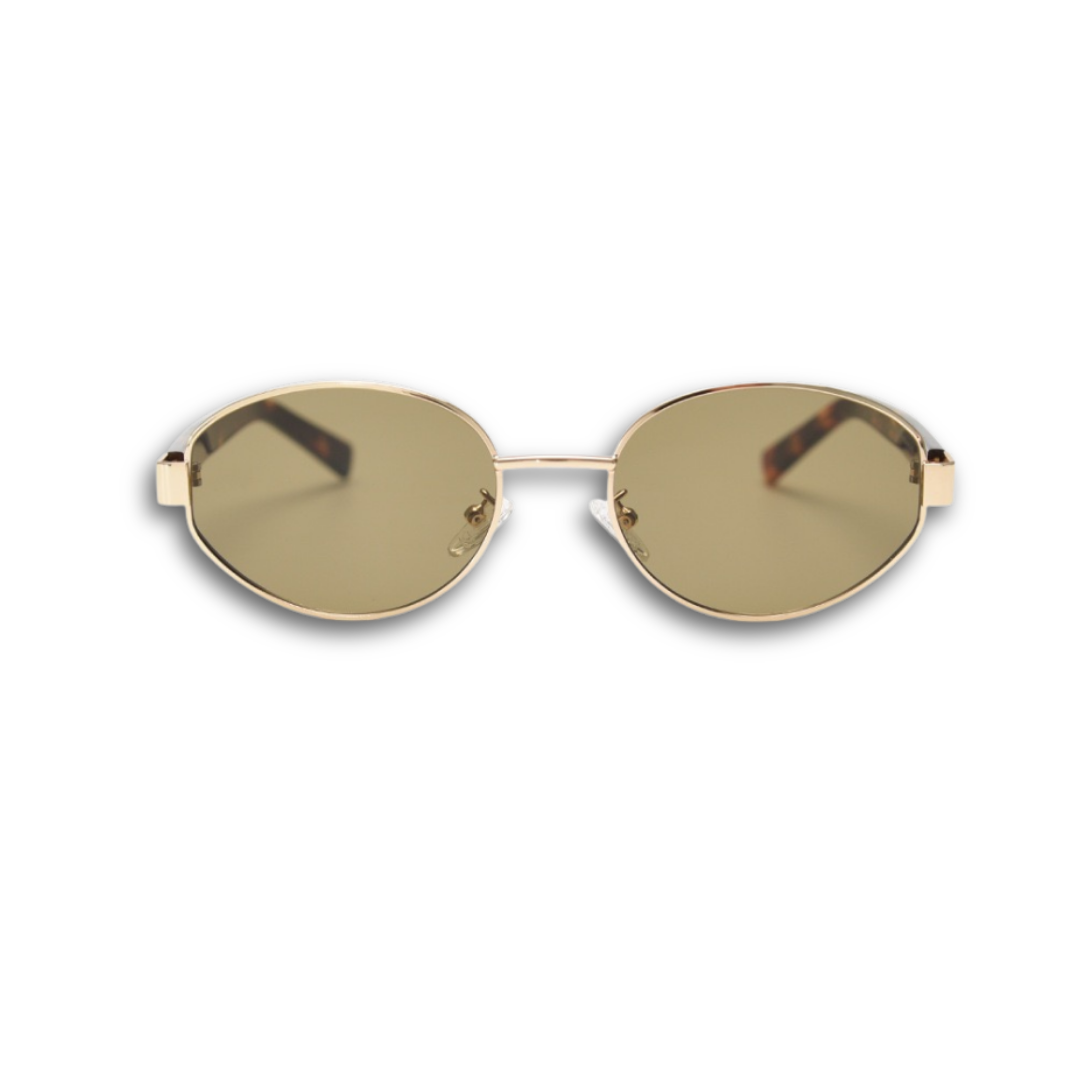 Unisex vintage oval sunglasses with modern polarised lenses, Stylish sunglasses inspired by classic vintage fashion.